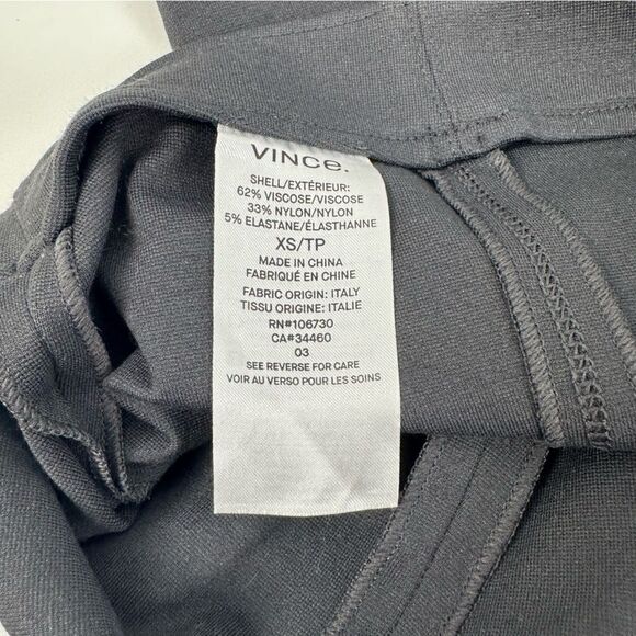 VINCE. Gray Stretch Knit Pull On Trousers Ankle Length Sz XS V436421479 - Picture 8 of 9